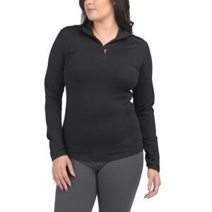 BOGNER FIRE & ICE Black Medita Fleece First Layer Ski Top